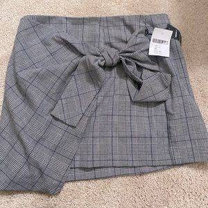 Business casual plaid skirt